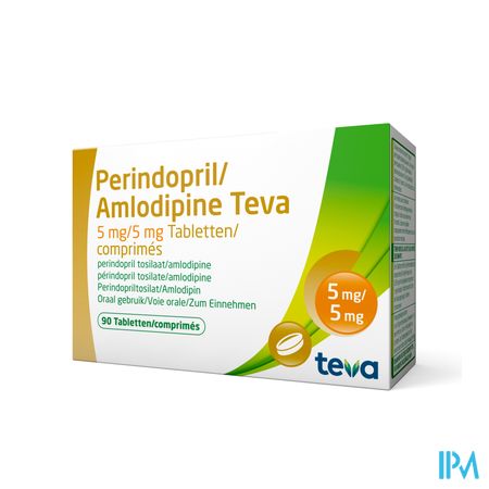 Perindopril Amlodipine Teva 5mg/ 5mg Comp 90 2