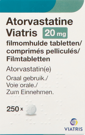 Atorvastatine Mylan 20mg Filmomh Tabl Fl 250x20mg 3