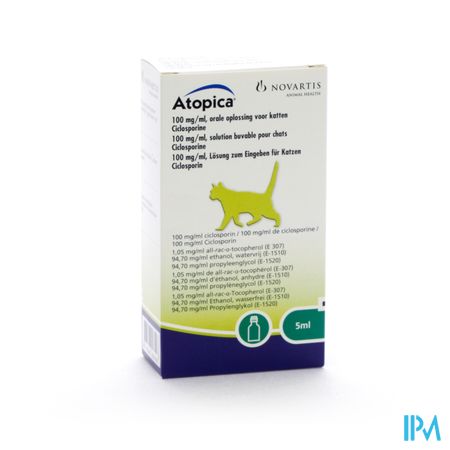 Atopica 100mg/ml Opl Ora 5ml