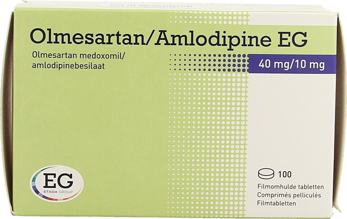 Olmesartan Amlodipine EG 40Mg/10Mg Comp Pell 100 1