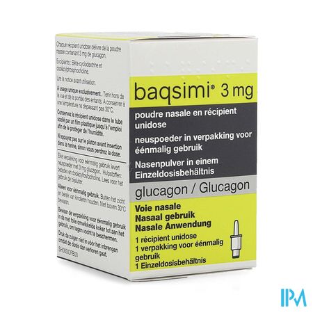 Baqsimi 3mg Snuifpoeder Unidose Container 1 1