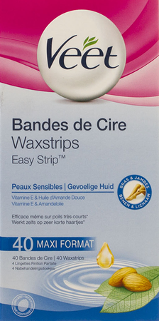 Veet Easy Strip Gebruiksklare Wasstrips 40 1