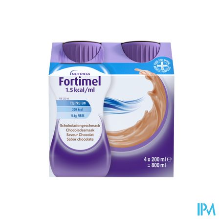 Fortimel 1.5kcal Chocolade 4x200ml