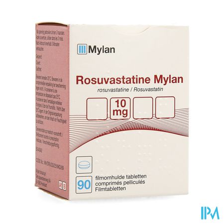 Rosuvastatine Viatris 10mg Filmomh Tabl 90