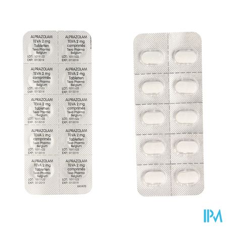 Alprazolam Teva Tabl 50 X 2mg