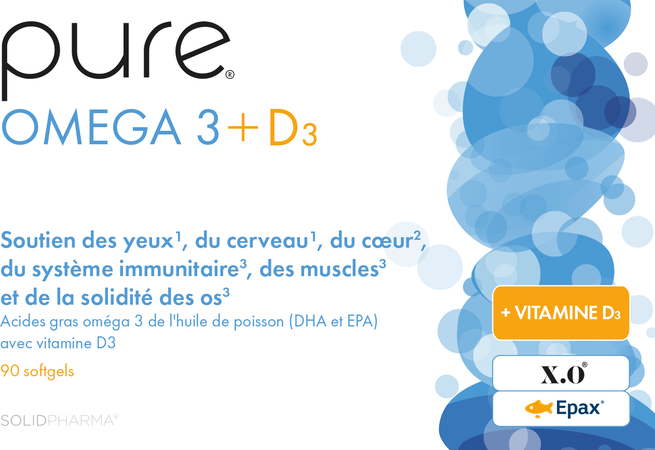 Pure Omega 3 + D3 Softgels 90 2