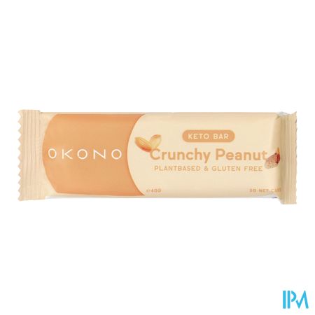 Okono Krokante Pinda Keto Bar 40g 1