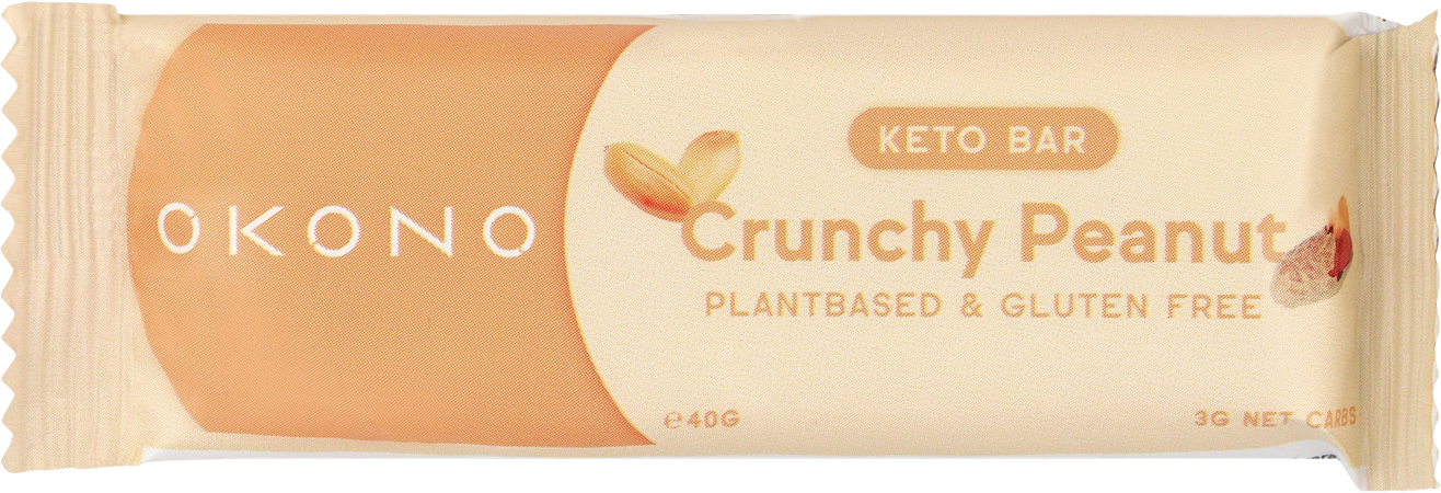 Okono Krokante Pinda Keto Bar 40g 1