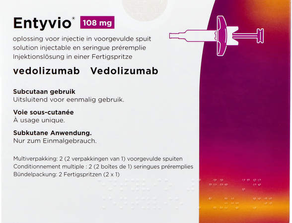 Entyvio 108mg Sol Inj Voorgevulde Spuit 2 1