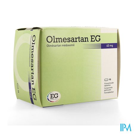 Olmesartan EG 40Mg Filmomh Tabl  98 X 40Mg