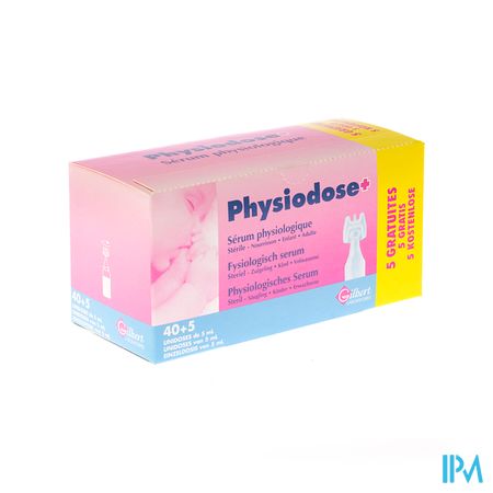 Physiodose Serum Physio Ud Ster 40x5ml+5 Gratuit