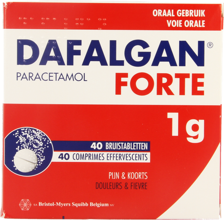Dafalgan Forte 1g Impexeco Bruistabl 40 X 1g Pip 1