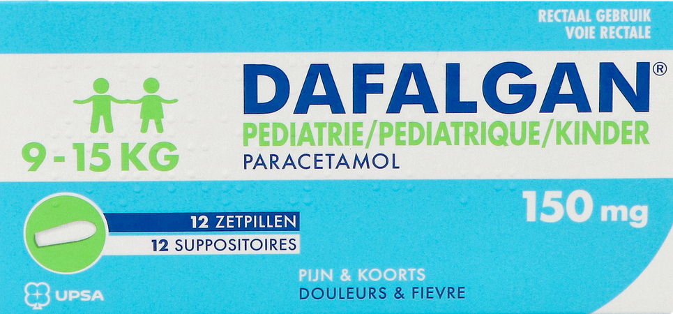 Dafalgan Pediatrie 150mg Suppo 12 1