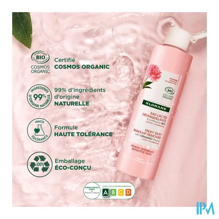 Klorane Gezicht Pioenroos Bio Melk.rein.water200ml 4