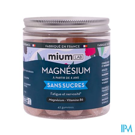 Miumlab Magnesium Gummies Z/suiker 42