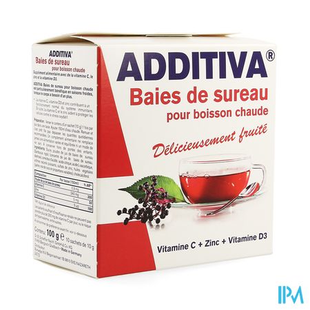 Additiva Baies Sureau Pour Boisson Chaude Sach 10