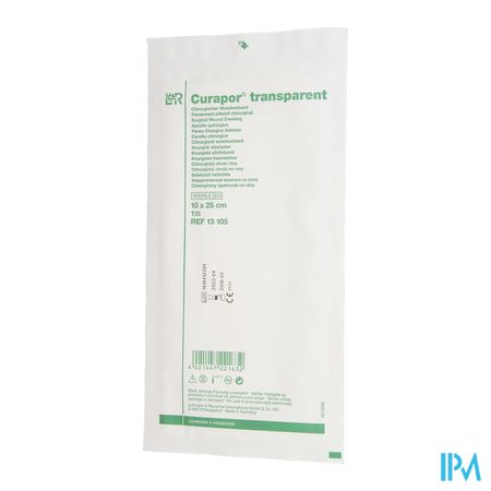 Curapor Transparant Steriel 10cmx25cm 25 13105 3