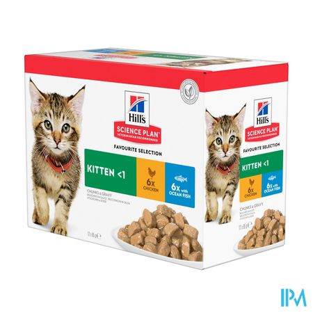 Hills Sc.plan Feline Kitten Multip. Classic 12x85g