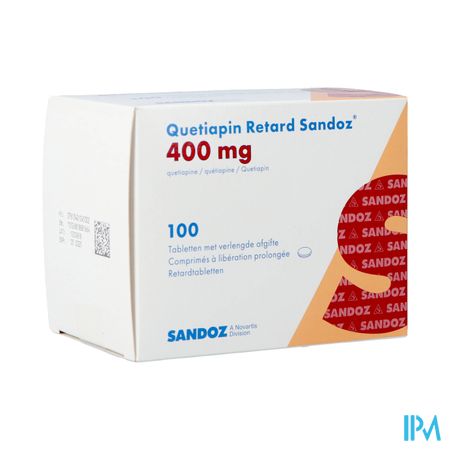 Quetiapin Retard Sandoz 400mg Verl.afg. Comp 100