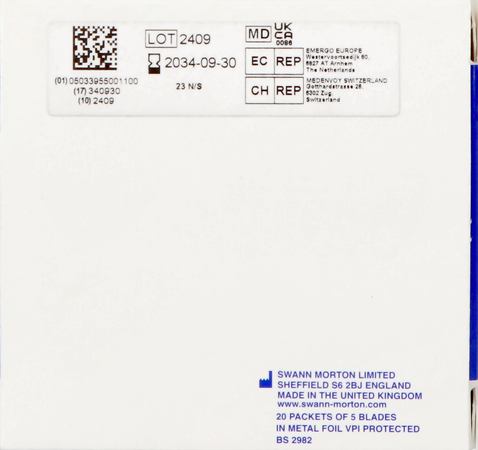 Swann-morton Lames Bistouris N/st N23 100 Consulta 6