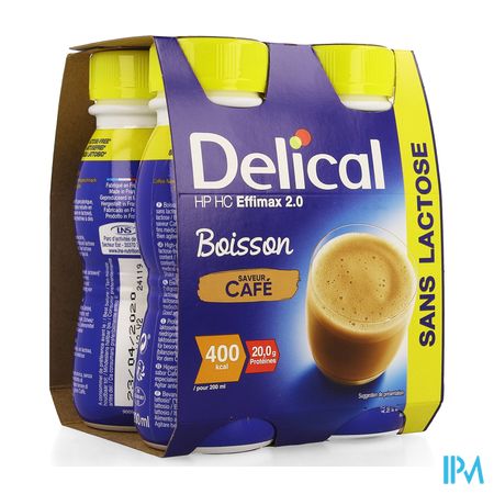 Delical Effimax 2.0 Koffie 4x200ml