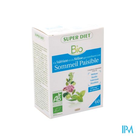 Superdiet Complexe Sommeil Bio Caps 60