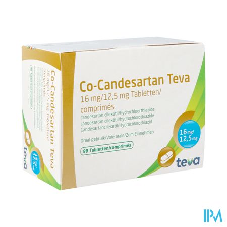 Co Candesartan Teva 16mg/12,5mg Tabl 98