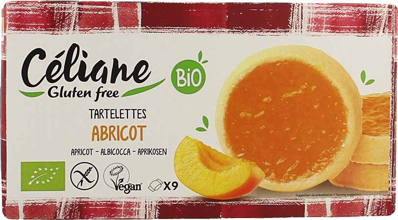Celiane Tartelettes Abricot Bio 150g Revogan 1