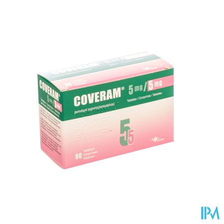 Coveram 5mg/ 5mg Impexeco Comp 90 Pip