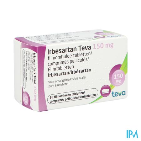 Irbesartan Teva 150mg Comp Pell 98 X 150mg