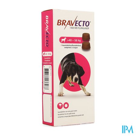 Bravecto Kauwtabletten Hond 2x1400,0mg