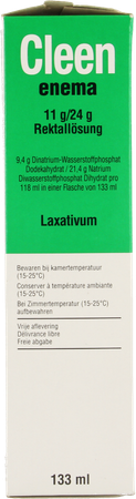 Cleen Enema 11g/24g Opl Rectaal Gebruik Fl 133ml 4
