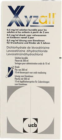 Xyzall 0,5mg/ml siroop opl. (200ml) 2