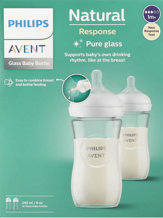 Philips Avent Natural 3.0 Zuigfles Glas Duo2x240ml 1