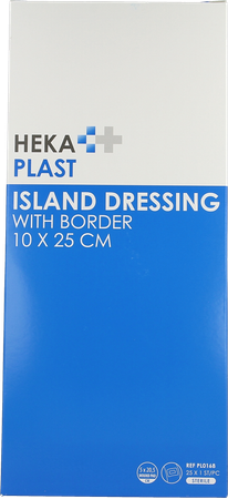Hekaplast Border Eilandpleister Steriel 10x25cm 25 1