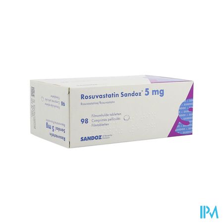 Rosuvastatin Sandoz 5mg Film.tabl 98 Opa/alu/pvc