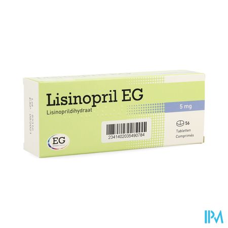 Lisinopril EG Tabl 56X5Mg