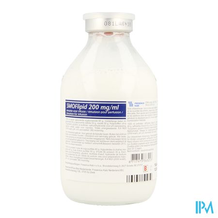 Smoflipid 200mg/ml 250ml Bouteille En Verre/glazen Fles 1