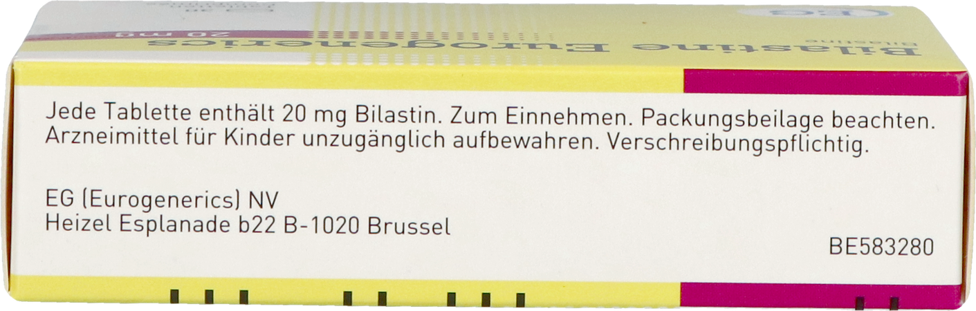 Bilastine Eurogenerics 20Mg Tabl 30 4