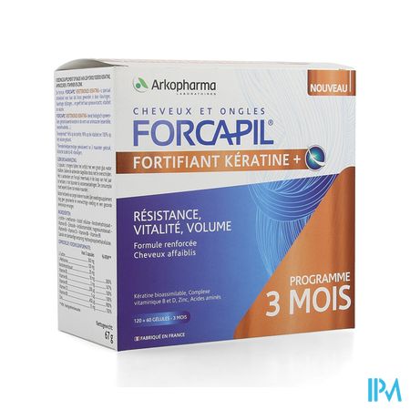Forcapil Keratine+ Lot Caps 180 9