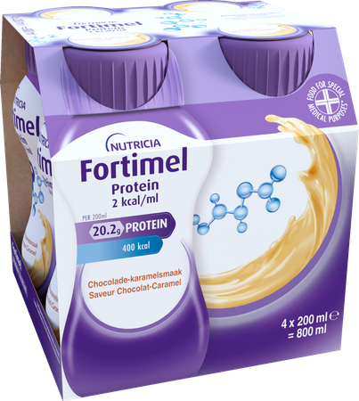 Fortimel Protein 2kcal Caramel&chocolat 4x200ml 4