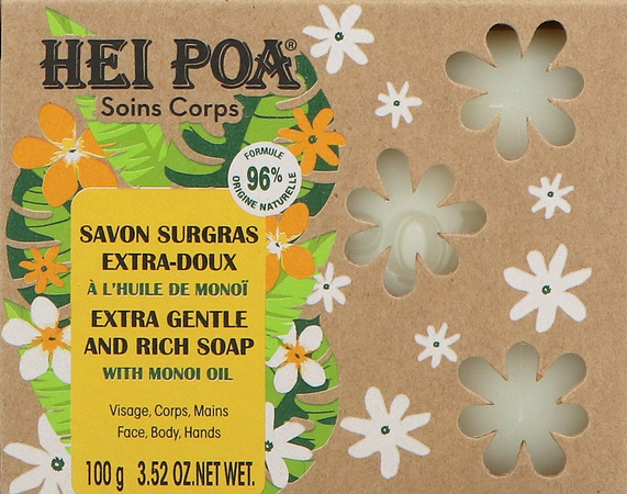 Hei Poa Monoi Surgras Zeep 100g 2