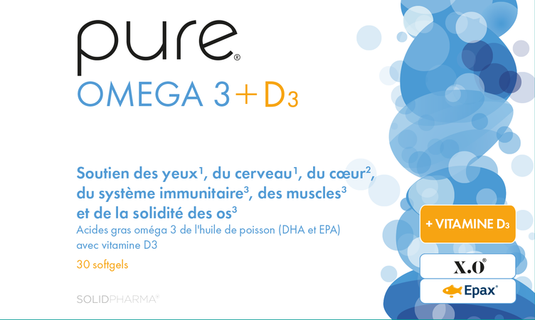 Pure Omega 3 + D3 Softgels 30 2