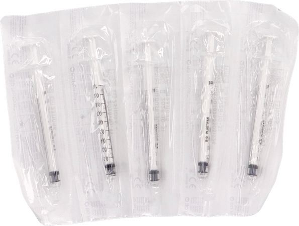 Bd Plastipak Spuit Luer Tuberculine 1ml 10 303172 2
