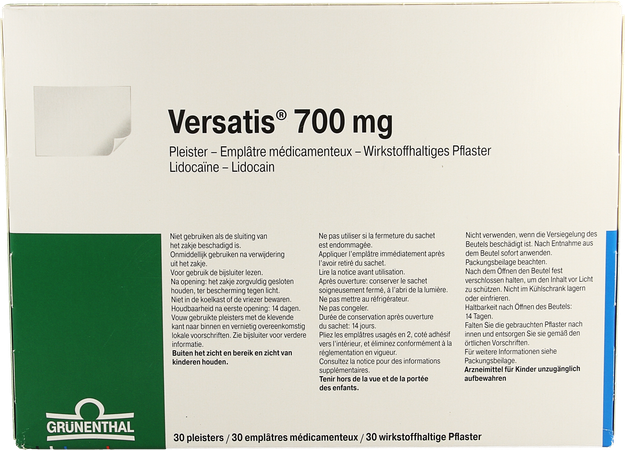 Versatis 700mg Pleisters - Emplatres 30 3