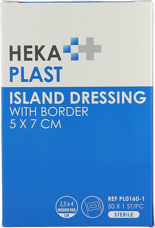 Hekaplast Border Eilandpleister Steriel 5x 7cm 50 1