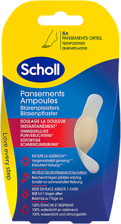 Scholl Pans Ampoule Pansement Orteil S/latex 6 3