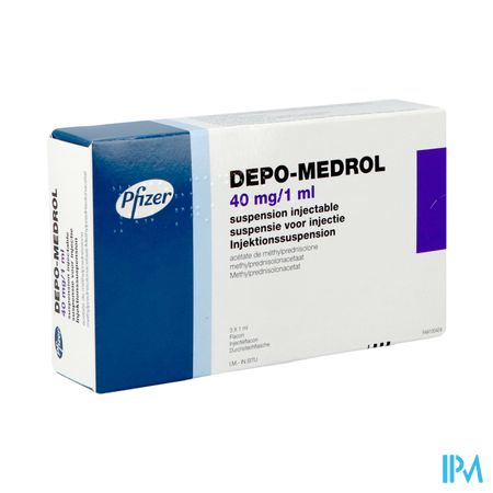 Depo-medrol Vial 3 X 40mg/1ml