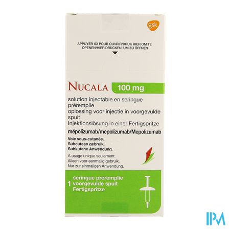 Nucala 100mg Opl Inj Voorgevulde Spuit 1 X 1ml 1