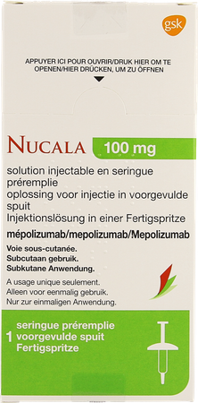 Nucala 100mg Sol Inj Ser Preremplie 1 X 1ml 1